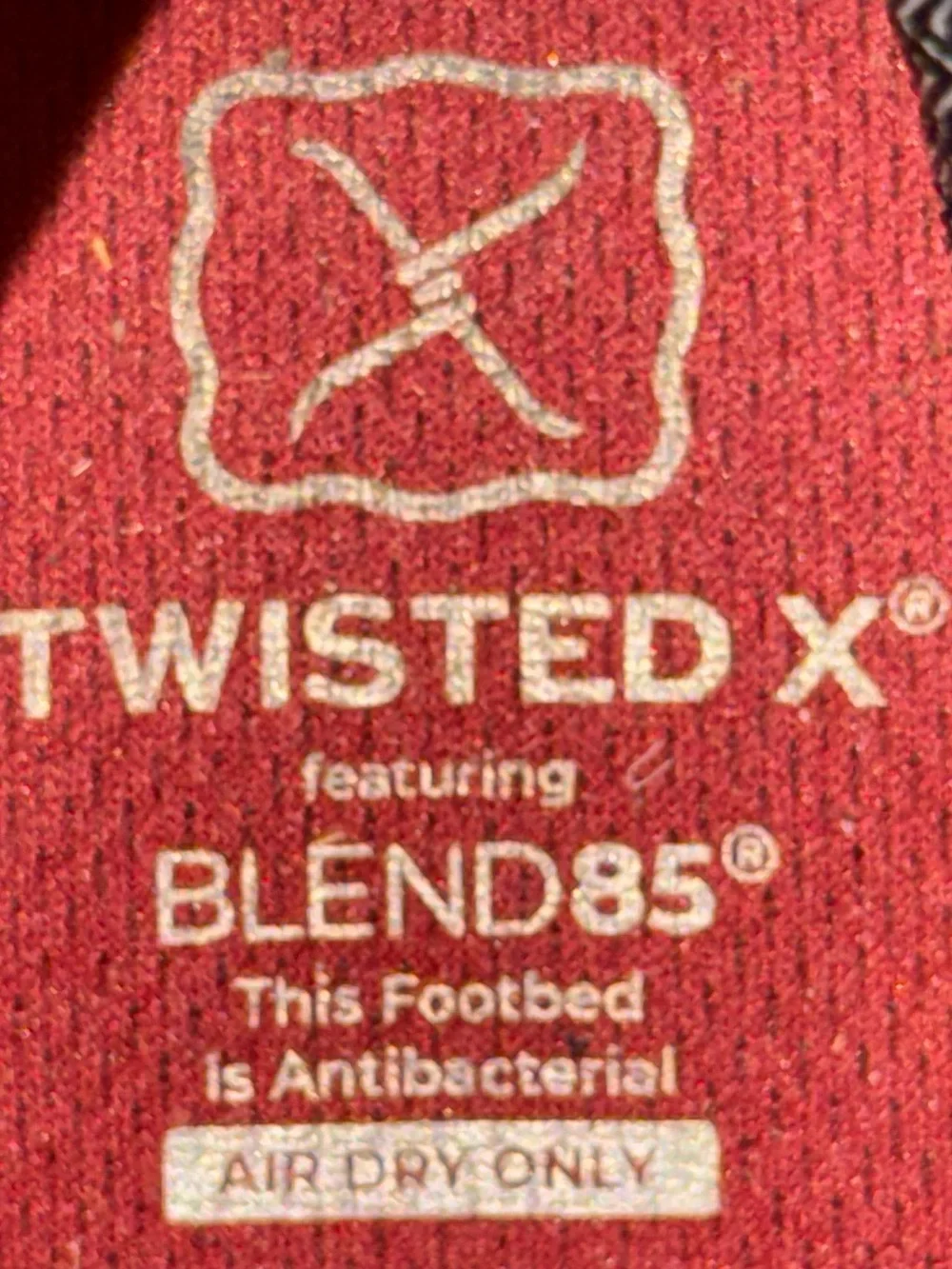 Twisted X Brown square toe Leather Pull-On Work Boots Size 10